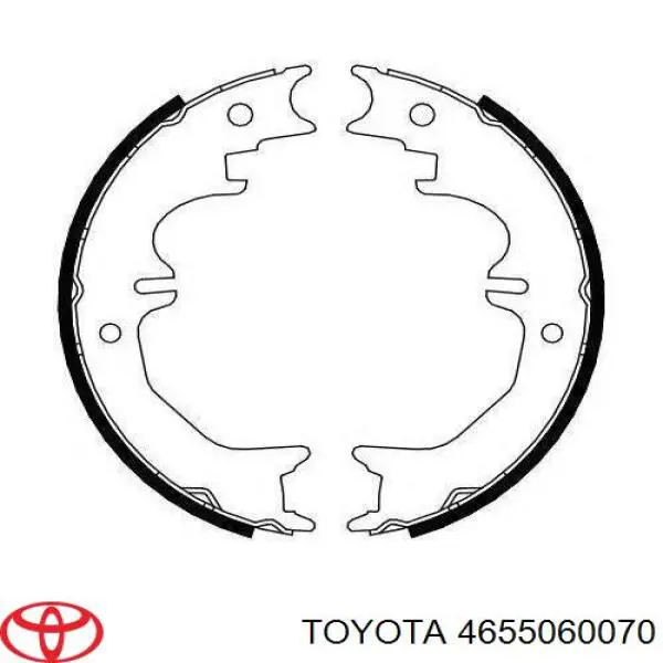 Колодки ручника 4655060070 Toyota