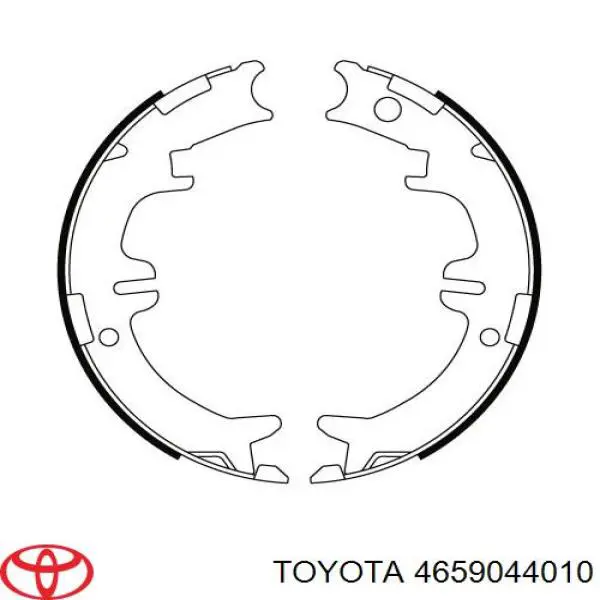 Колодки стояночного тормоза Toyota 4659044010