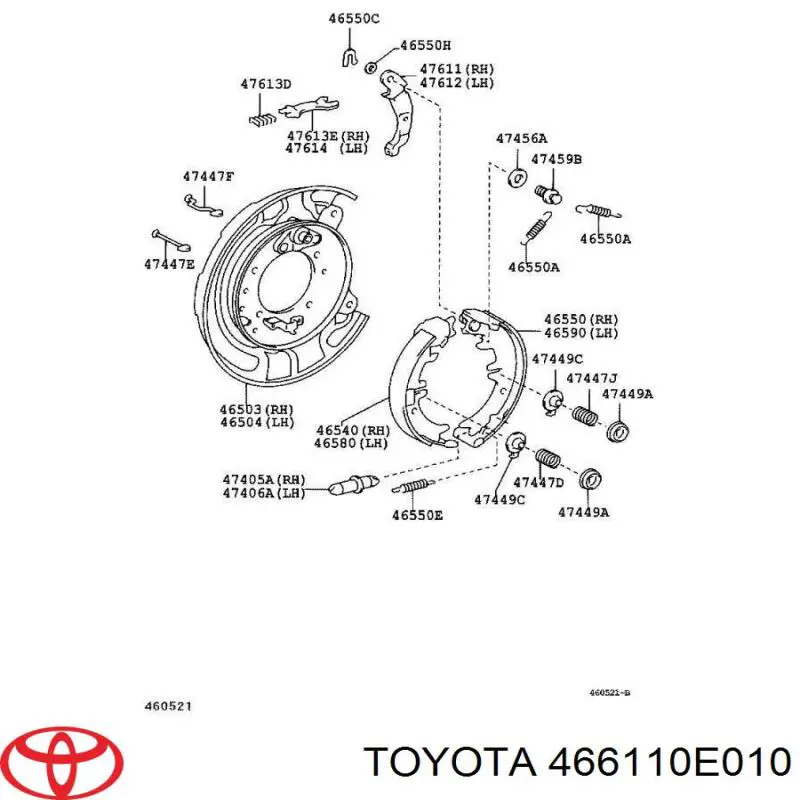 466110E010 Toyota 