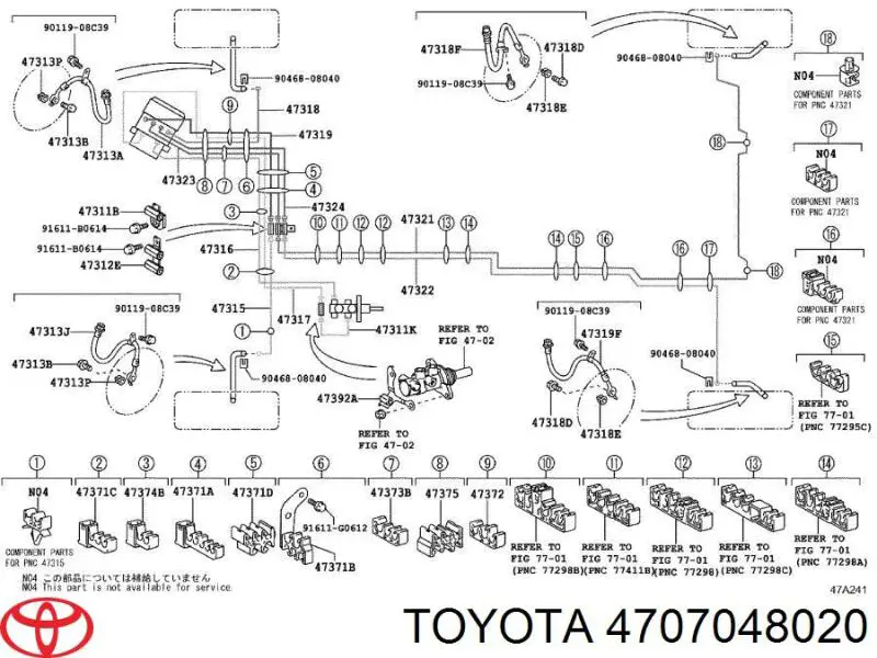 4707048020 Toyota 