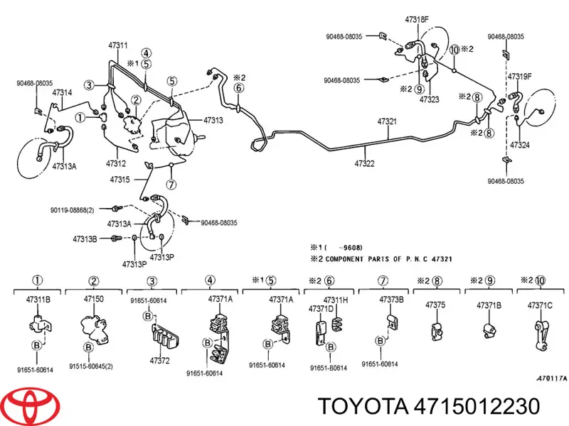  4715012230 Toyota