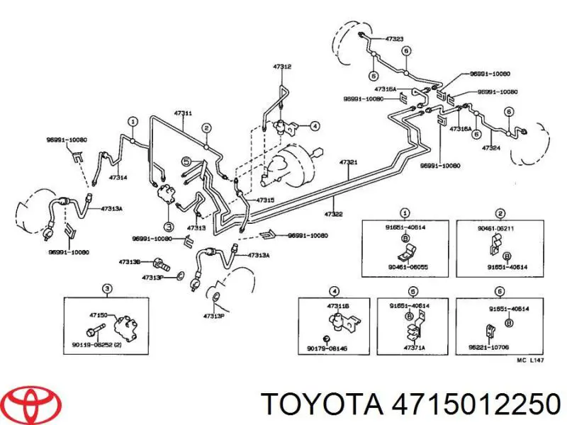  4715012250 Toyota