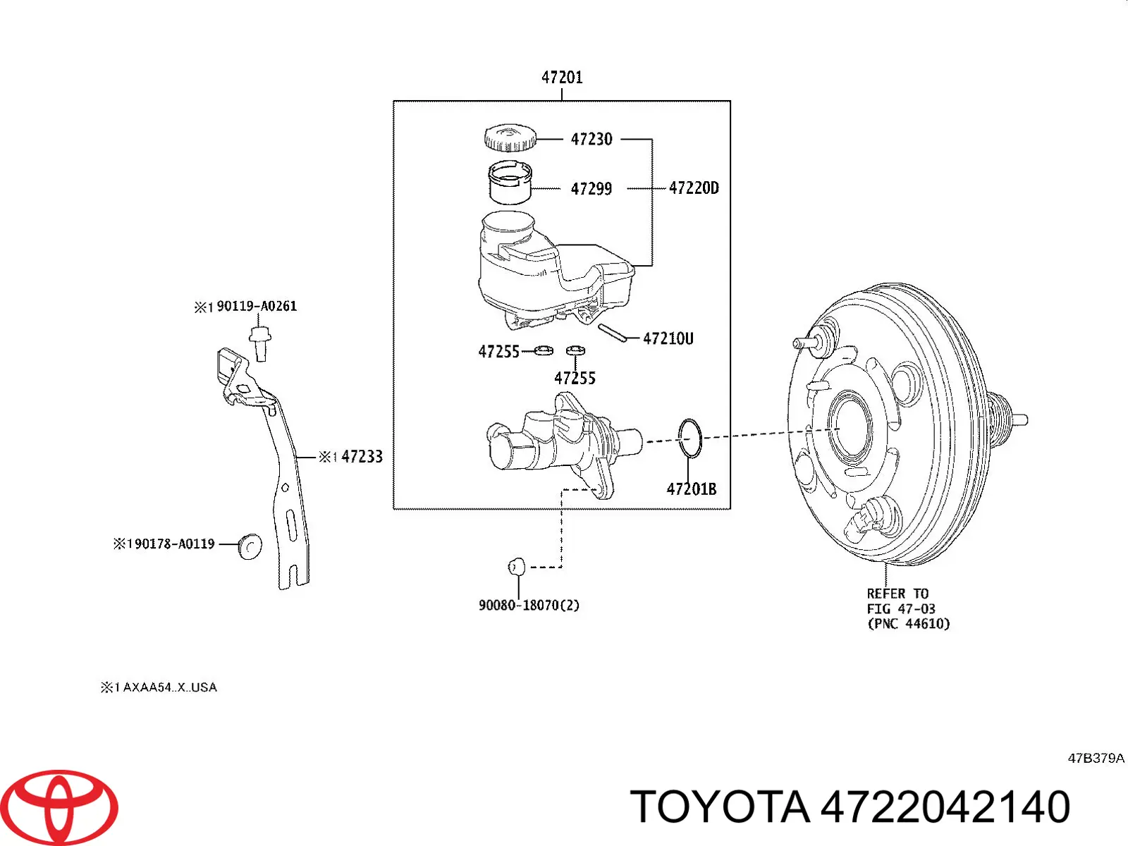 Бачок ГТЦ Toyota RAV4 V внедорожник (A5,H5) (2018 - 2025) цена, от 50.68 USD