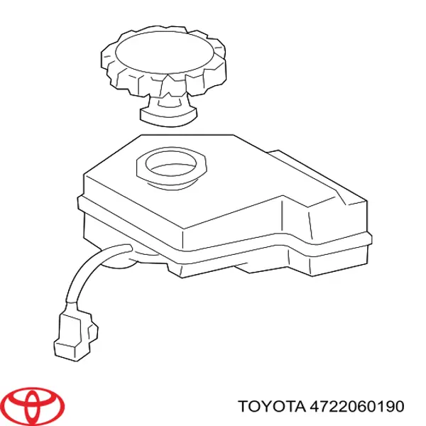 4722060190 Toyota бачок главного тормозного цилиндра (тормозной жидкости)