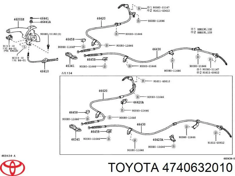 Regulador, freno de tambor trasero 4740632010 Toyota/Lexus