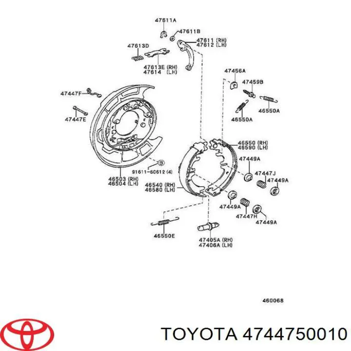 4744750010 Toyota/Lexus