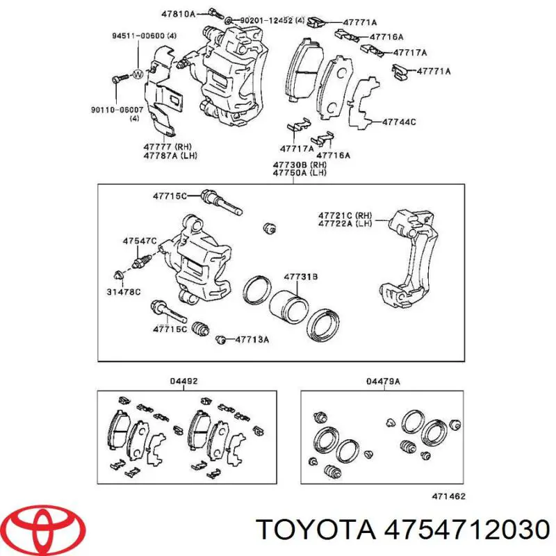 Штуцер прокачки суппорта тормозного заднего на Toyota Previa TCR1, TCR2