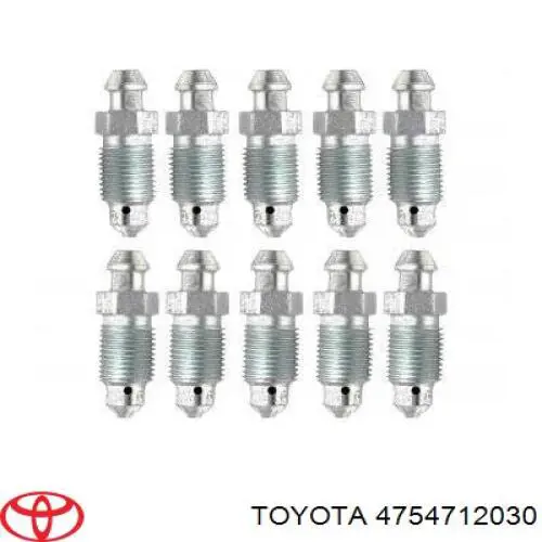 Купить 4754712030 Toyota Штуцер прокачки суппорта тормозного заднего