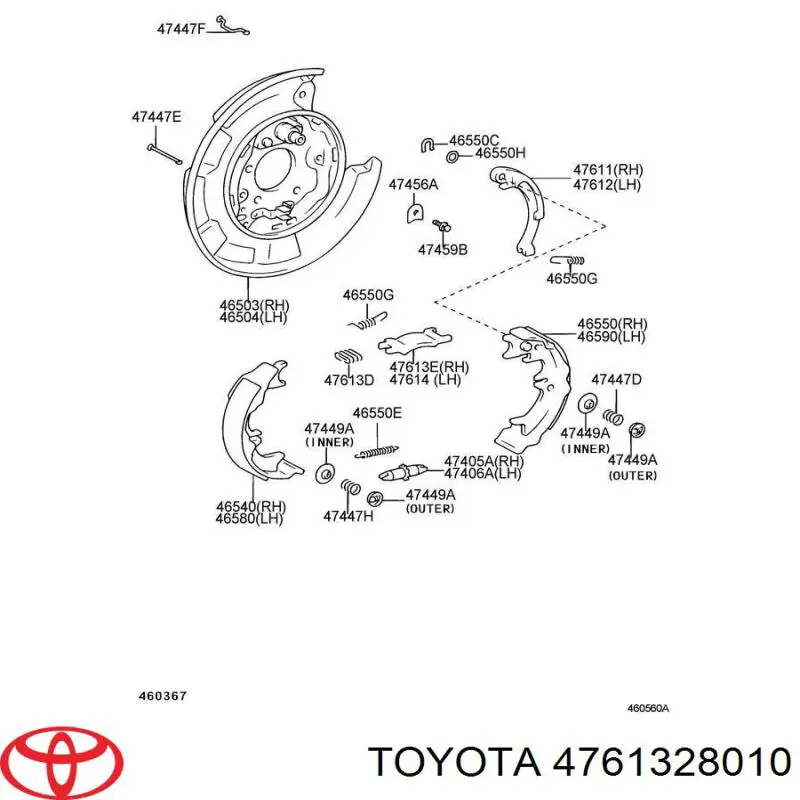 4761328010 Toyota 