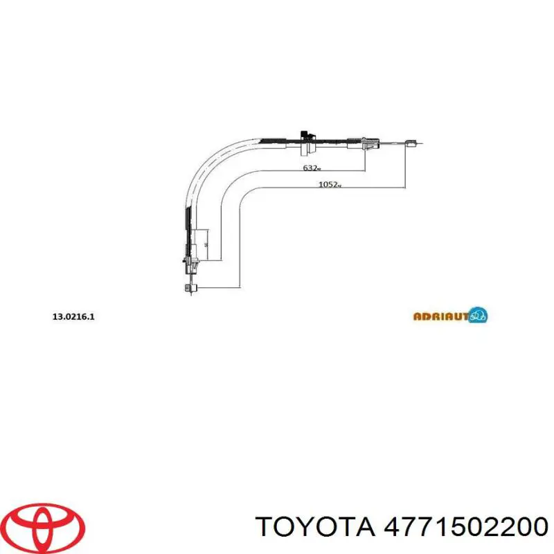 Направляющая переднего суппорта Toyota 4771502200 цена, от 7.11 USD
