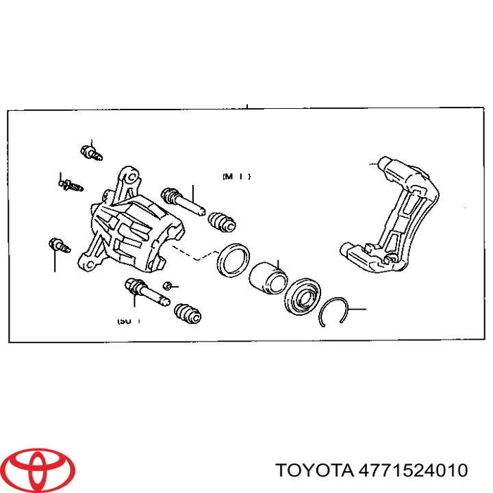 4771524010 Toyota направляющая суппорта переднего