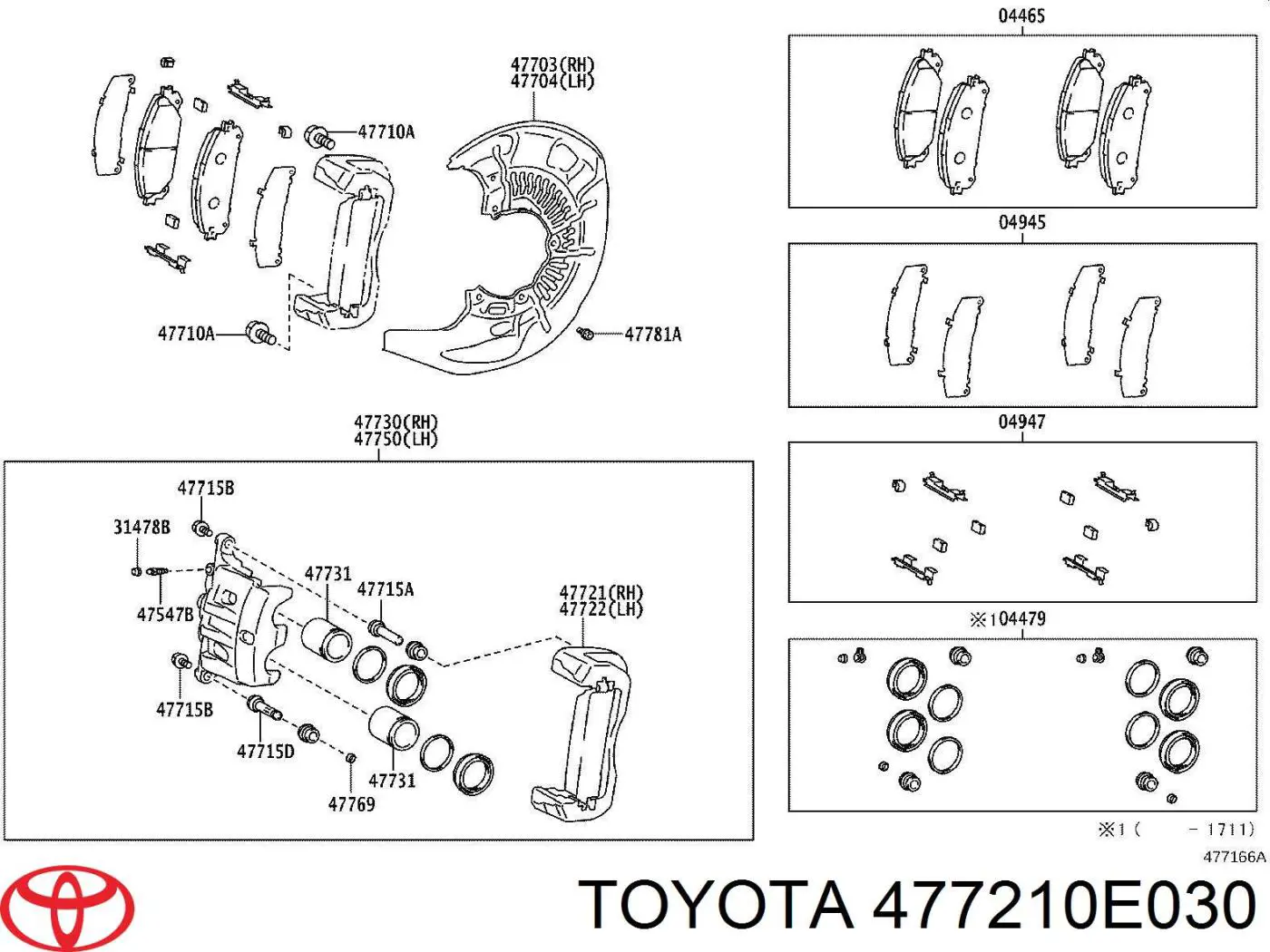  477210E030 Toyota