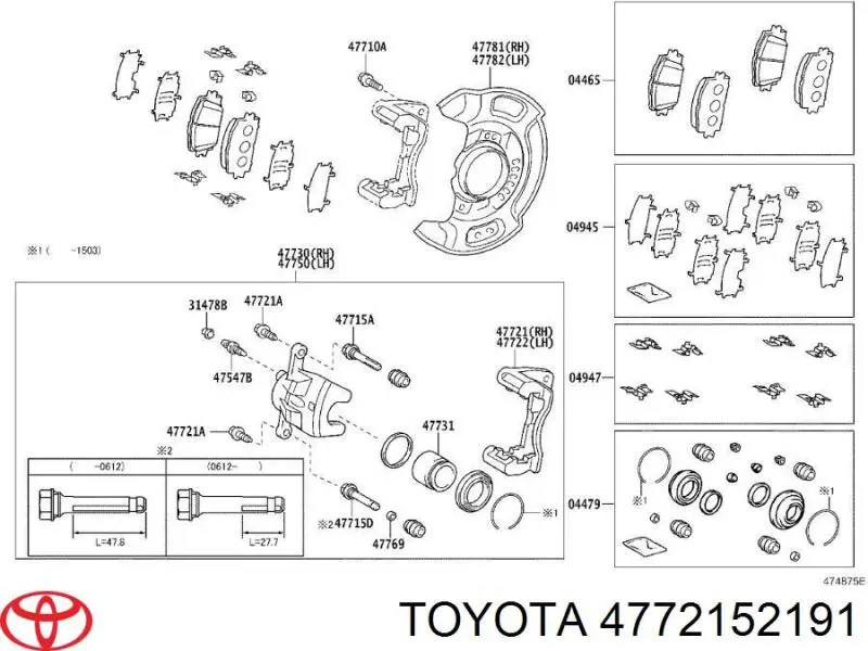 4772152191 Toyota 