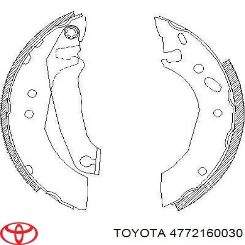 Скоба суппорта заднего  TOYOTA 4772160030