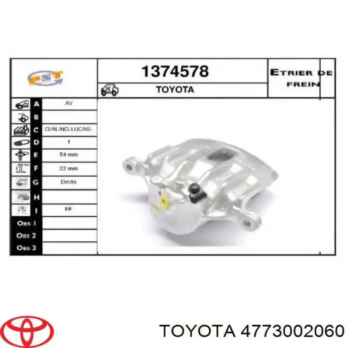 4773002060 Toyota