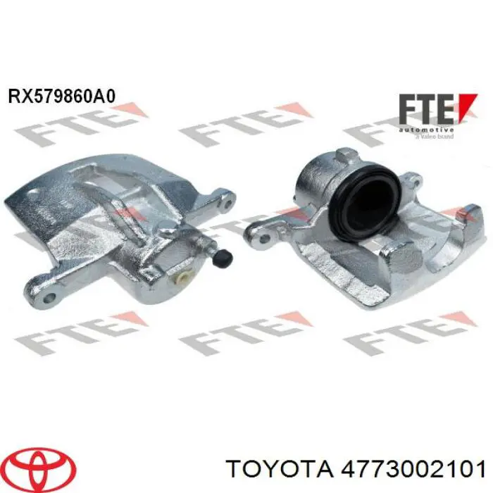 Суппорт тормозной передний правый 4773002101 Toyota