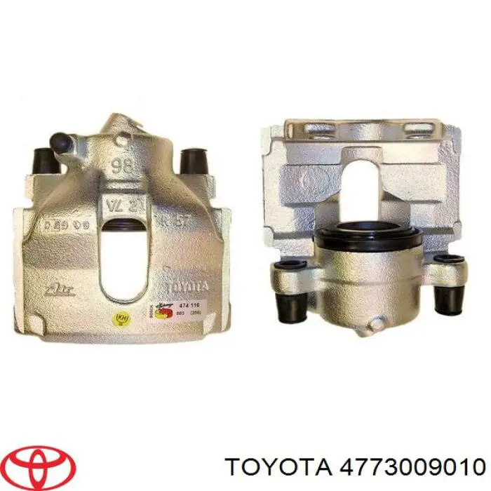 4773009010 Toyota суппорт тормозной передний правый