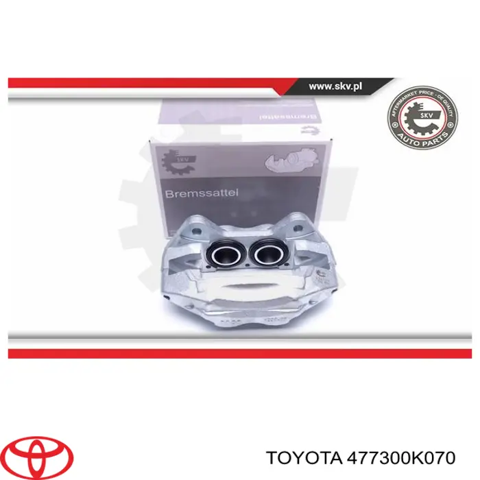 Суппорт тормозной передний правый 477300K070 Toyota