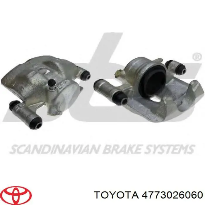 Купить 4773026060 Toyota Суппорт тормозной передний правый