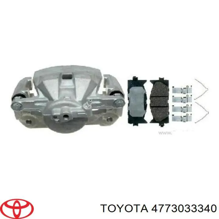 4773033340 Toyota суппорт тормозной передний правый