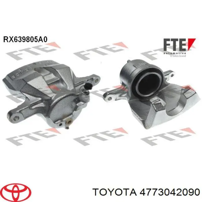 9292331 FTE Суппорт тормозной, передний, правый
