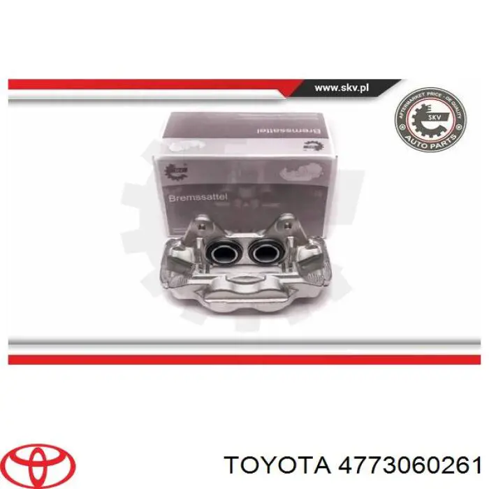 Суппорт тормозной передний правый 4773060261 Toyota