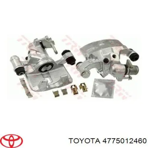 4775012460 Toyota Тормозной суппорт задний левый