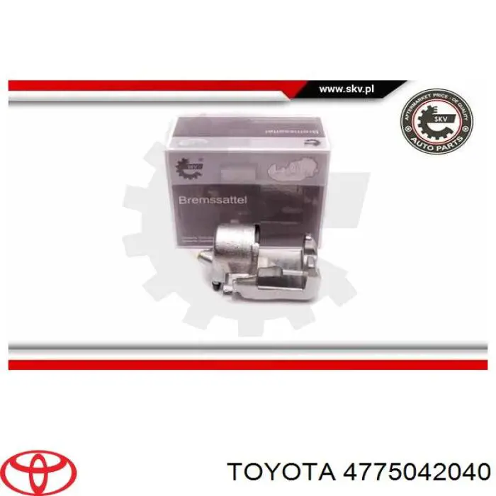 Купить 4775042040 Toyota Суппорт тормозной передний левый
