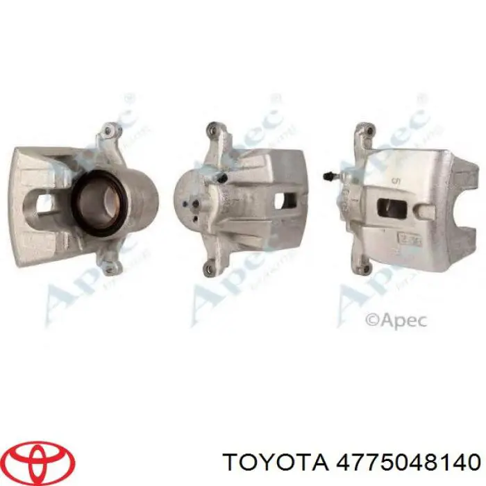 Купить 477504814084 Toyota Суппорт тормозной передний левый