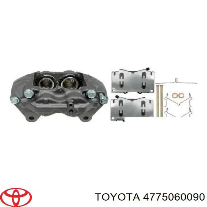 Suporte do freio dianteiro esquerdo 4775060090 Toyota