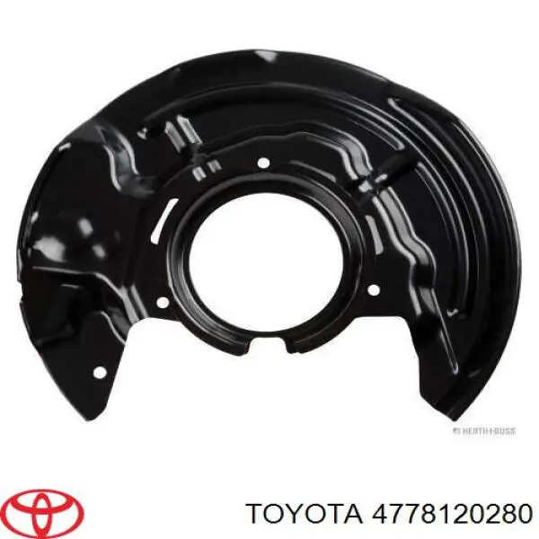 Защита тормозного диска переднего правого на Toyota Carina E 