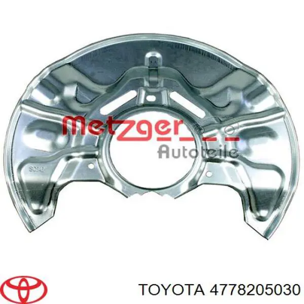 Proteção do freio de disco dianteiro esquerdo para Toyota Avensis (T25)