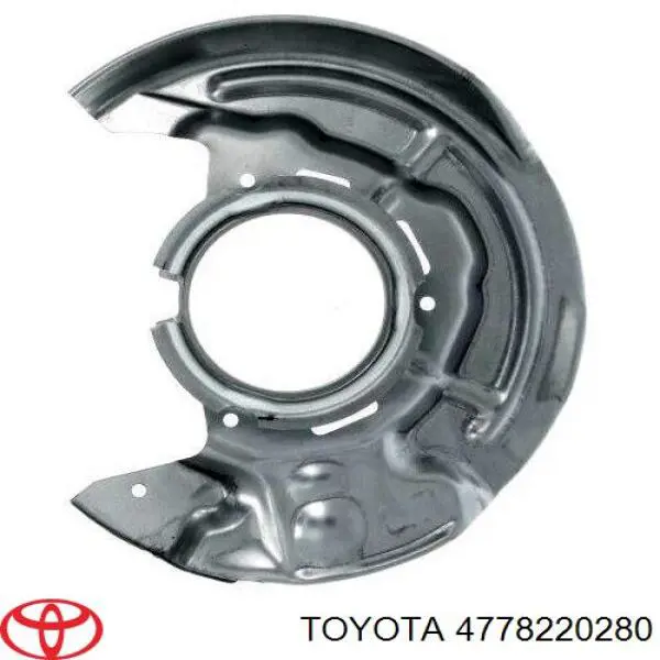 4778220280 Toyota защита тормозного диска переднего левого