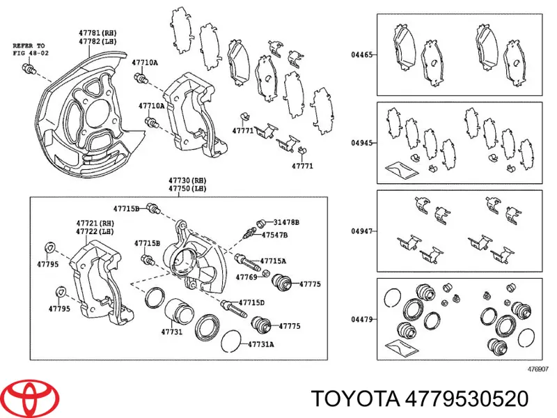 4779530520 Toyota 