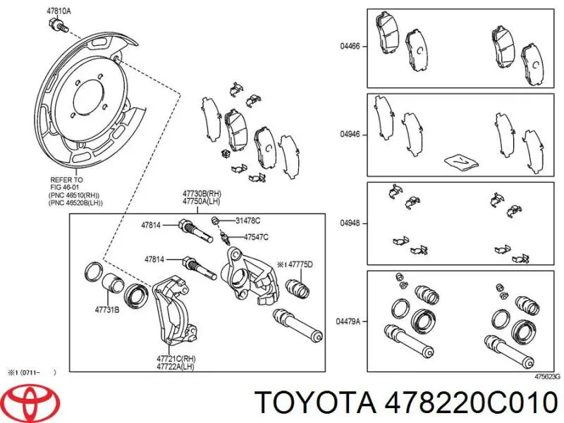 478220C010 Toyota 