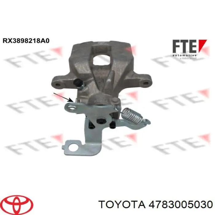 4783005050 Toyota Суппорт тормозной задний правый