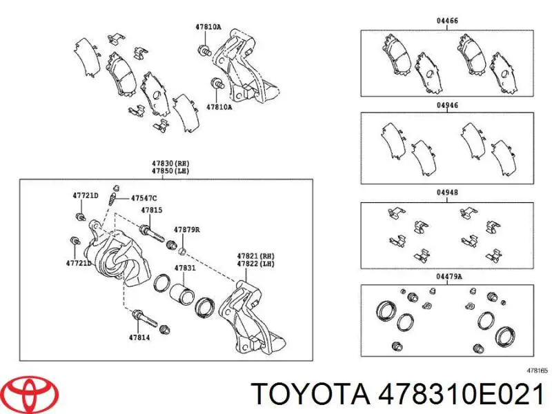 478310E021 Toyota 