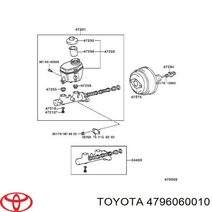 Насос АБС (ABS) главного тормозного цилиндра на Toyota Land Cruiser 100 