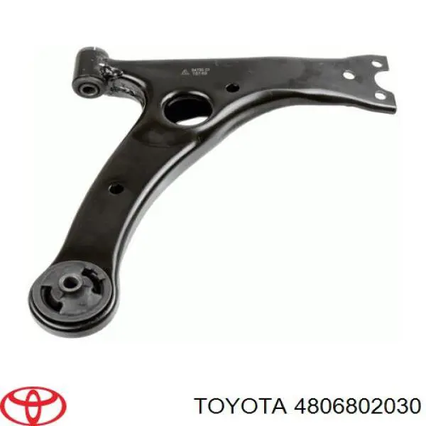 4806802030 Toyota braço oscilante inferior direito de suspensão dianteira