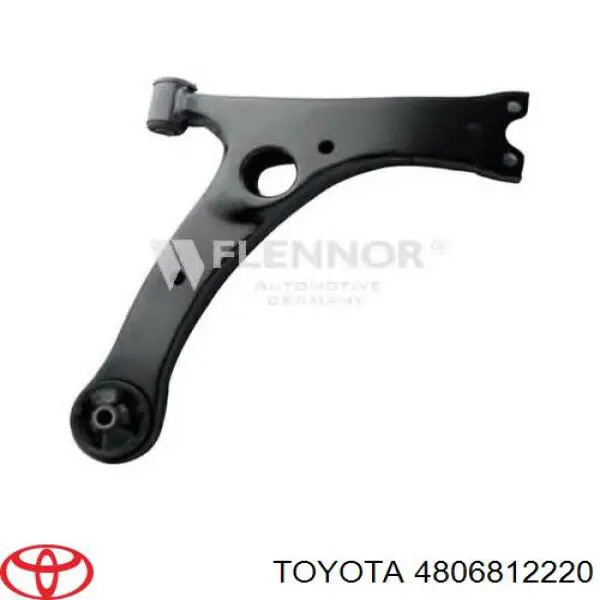 4806812220 Toyota braço oscilante inferior direito de suspensão dianteira