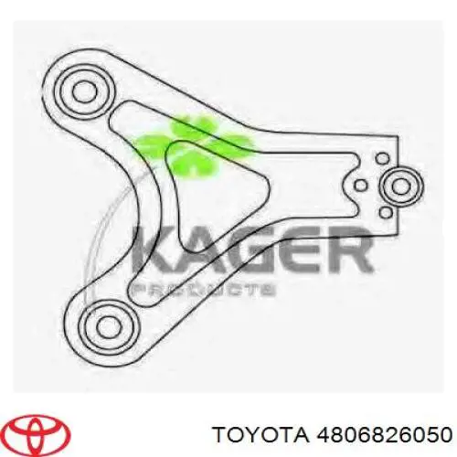 Правый рычаг передней нижней подвески Toyota 4806826050 цена, от 255.26 USD
