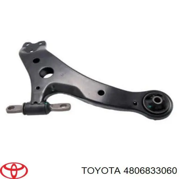 4806833060 Toyota braço oscilante inferior direito de suspensão dianteira