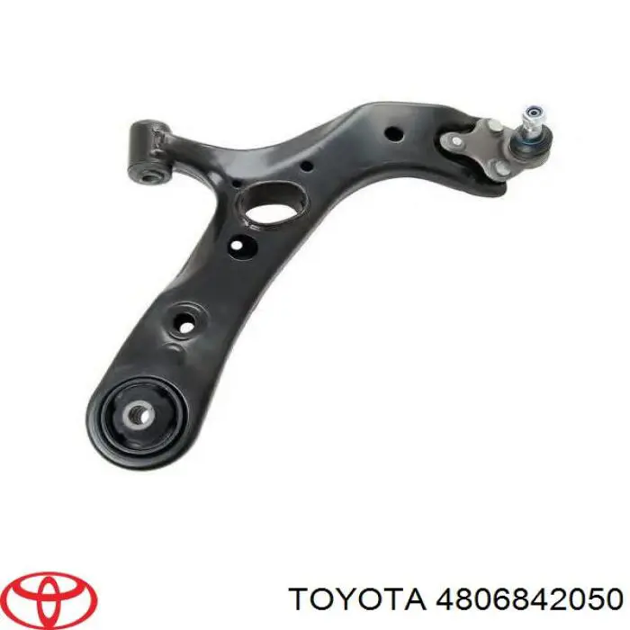 4806842050 Toyota braço oscilante inferior direito de suspensão dianteira