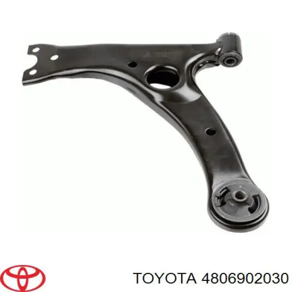 4806902030 Toyota braço oscilante inferior esquerdo de suspensão dianteira