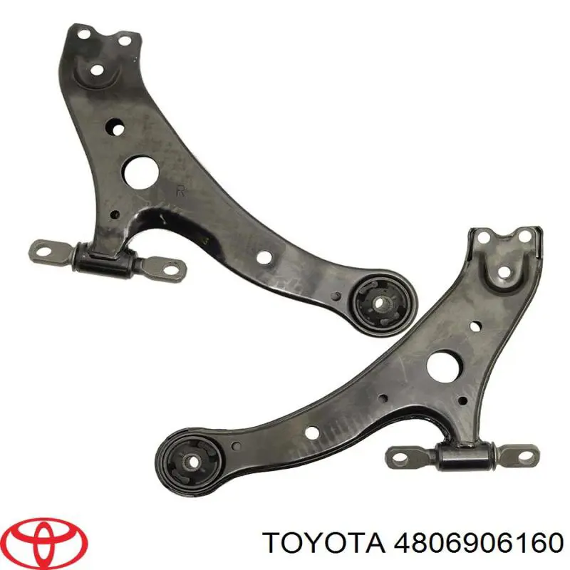 4806906160 Toyota braço oscilante inferior esquerdo de suspensão dianteira