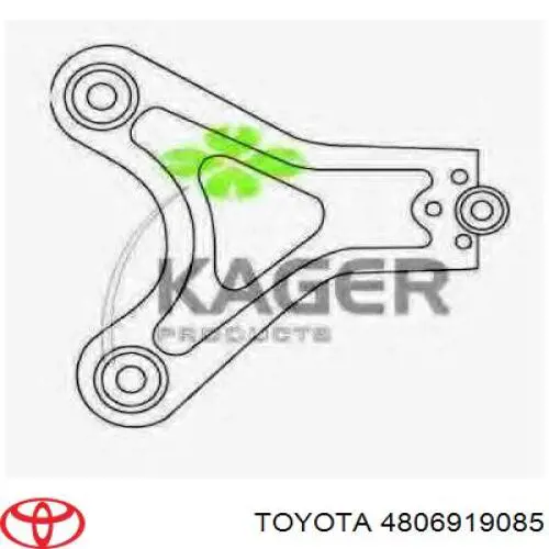 Рычаг передней подвески нижний левый 4806919085 Toyota