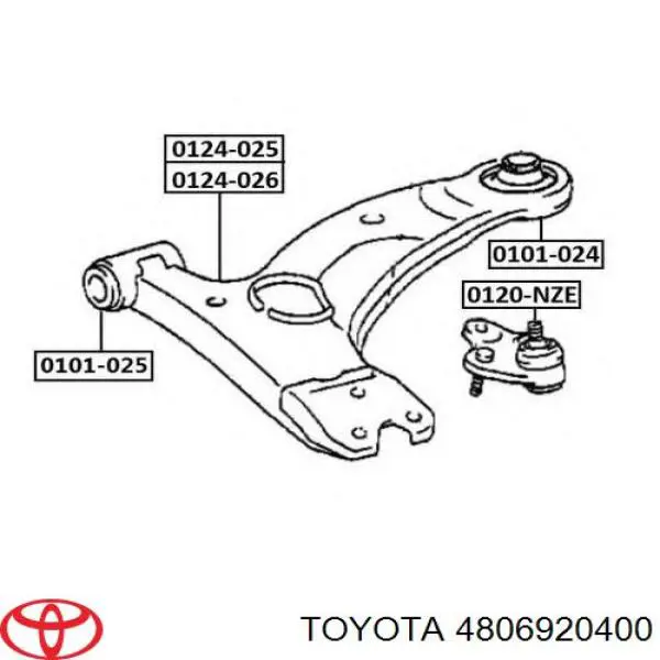 4806920400 Toyota 