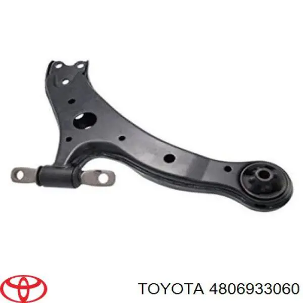 4806933060 Toyota braço oscilante inferior esquerdo de suspensão dianteira