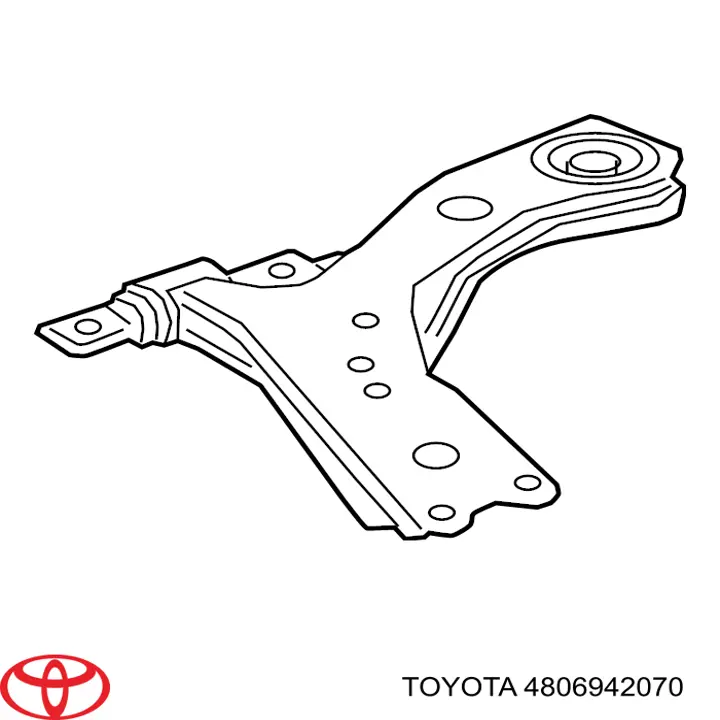 Braço oscilante inferior esquerdo de suspensão dianteira para Toyota RAV4 (A5)