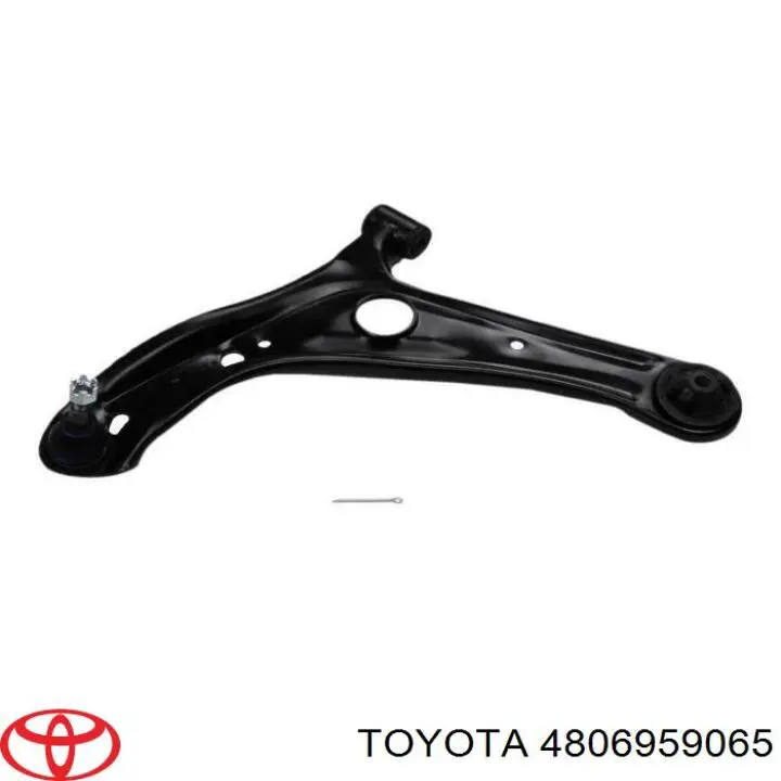 4806959065 Toyota braço oscilante inferior esquerdo de suspensão dianteira